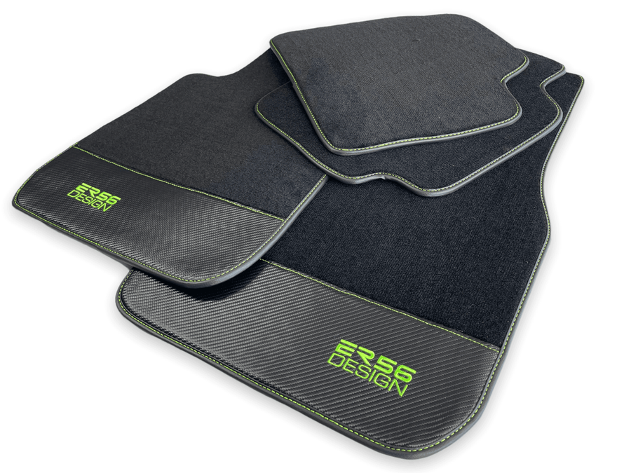 Floor Mats For BMW M3 E36 Carbon Leather Er56 Design - AutoWin