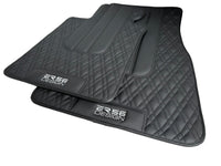 Floor Mats For BMW M5 Series F90 Black Leather Er56 Design - AutoWin