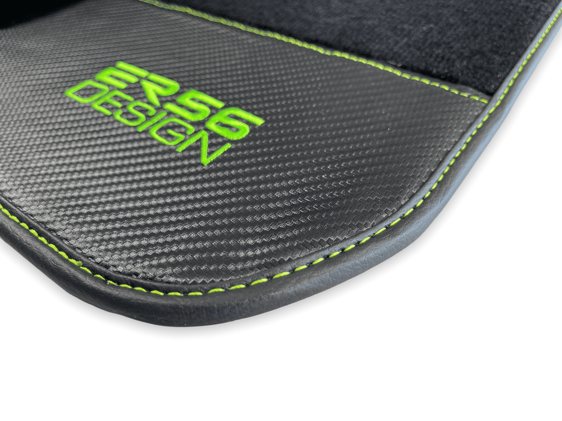 Floor Mats For BMW M8 F93 4-door Gran Coupe Carbon Leather Er56 Design - AutoWin