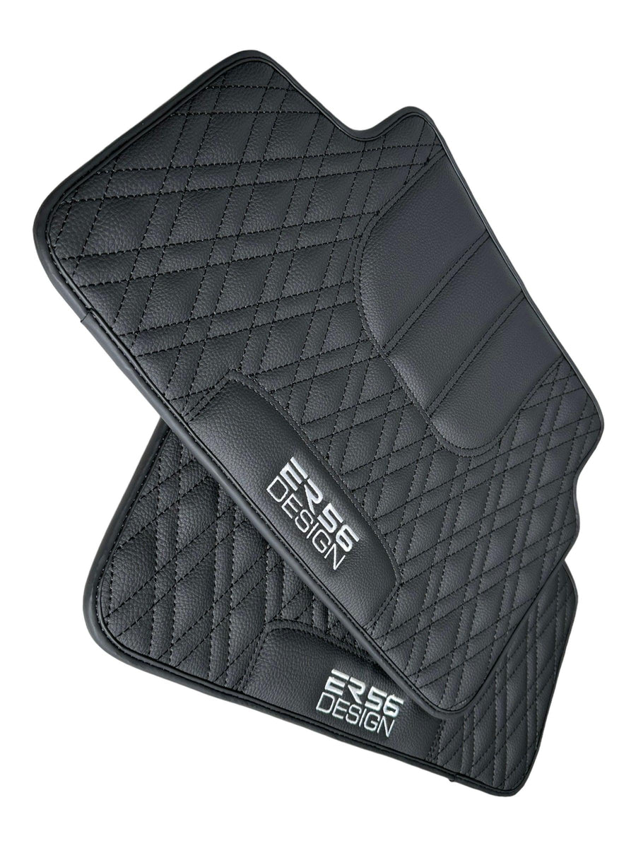 Floor Mats For BMW X3M Series F97 Black Leather Er56 Design - AutoWin