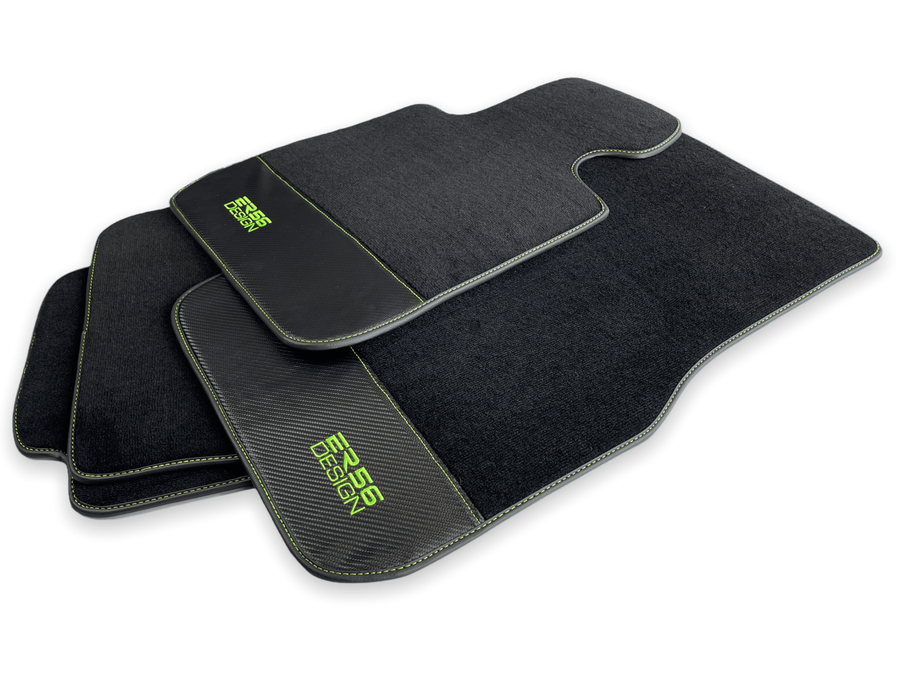 Floor Mats For BMW X6 Series F16 Carbon Leather Er56 Design - AutoWin
