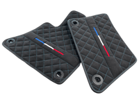 Floor Mats For Bugatti Veyron Tailored Alcantara Leather - AutoWin
