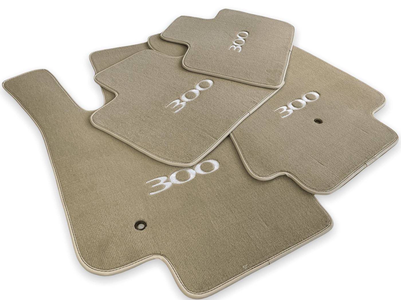Floor Mats For Chrysler 300C Beige 2011-2022 - AutoWin