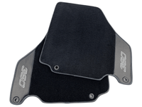 Floor Mats For Ferrari 360 Modena 1999-2005 Black With Carbon Fiber Leather - AutoWin