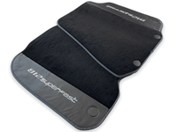 Floor Mats For Ferrari 812 Superfast Carbon Fiber And Black Carpet - AutoWin