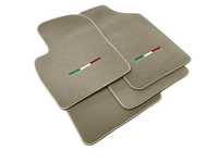 Italian Edition Beige Floor Mats for Fiat 500X (2018-2024) Convertible - AutoWin