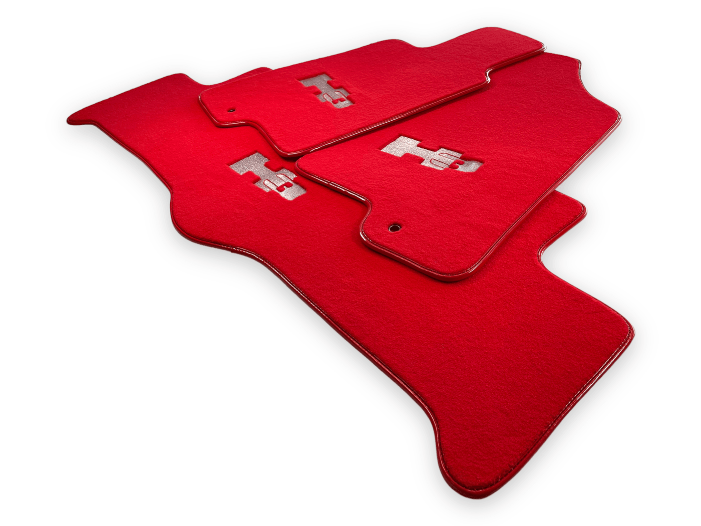 Floor Mats For Hummer H3 2005-2010 Tailored Red Color Carpets - AutoWin