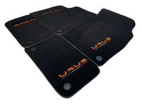 Floor Mats For Lamborghini Urus Black Tailored Orange Edition - AutoWin