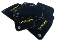 Floor Mats For Lamborghini Urus Black Tailored Yellow Edition - AutoWin