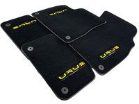 Floor Mats For Lamborghini Urus Black Tailored Yellow Edition - AutoWin