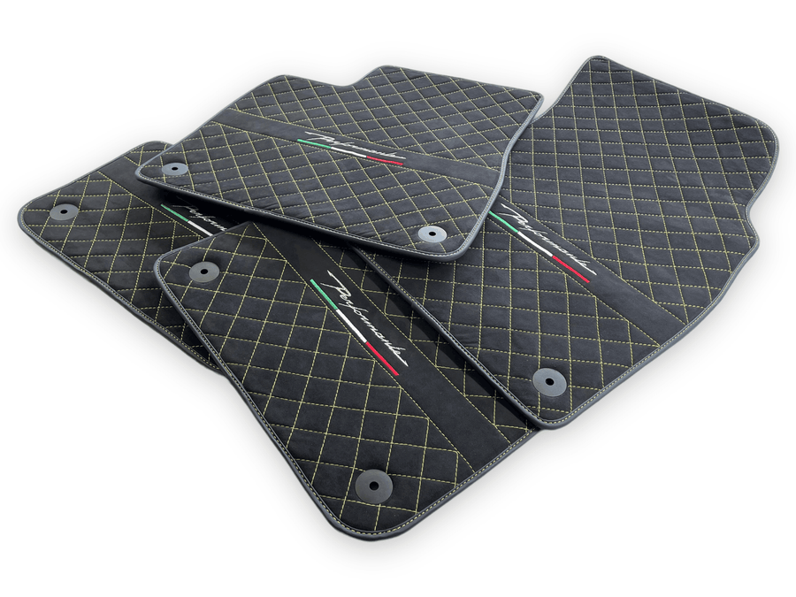 Floor Mats For Lamborghini Urus Performante Alcantara Leather - AutoWin