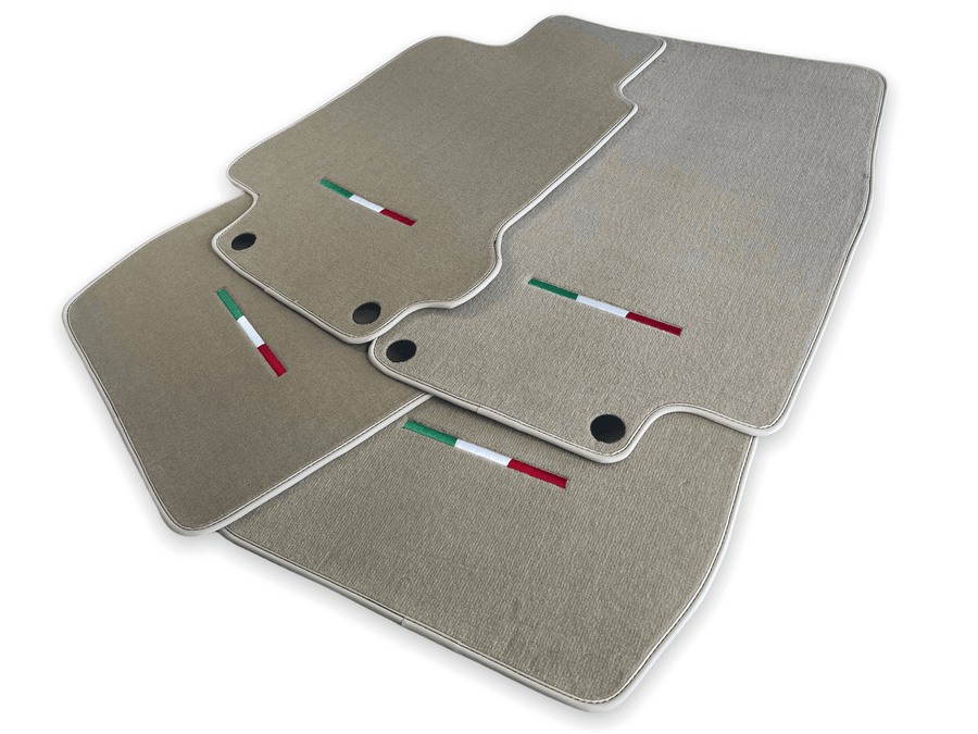 Floor Mats For Maserati GranTurismo (2007-2019) Beige IT Edition - AutoWin