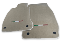 Floor Mats For Maserati Quattroporte Beige IT Edition - AutoWin