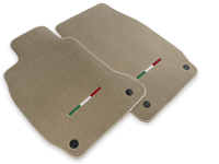 Floor Mats For Maserati Quattroporte Beige IT Edition - AutoWin