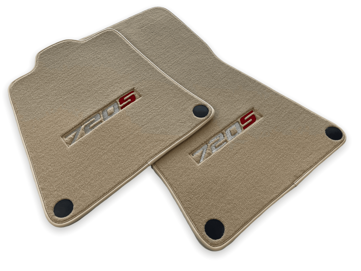 Floor Mats For McLaren 720S Beige Tailored Carpets Set AutoWin - AutoWin