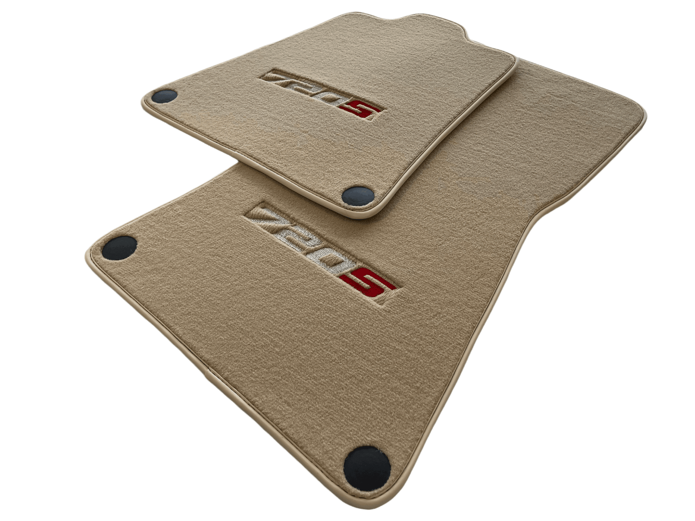 Floor Mats For McLaren 720S Beige Tailored Carpets Set AutoWin - AutoWin
