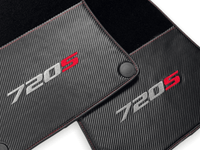 Floor Mats For McLaren 720S Black Tailored Carpets With Carbon - AutoWin