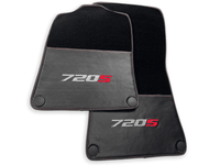 Floor Mats For McLaren 720S Black Tailored Carpets With Carbon - AutoWin