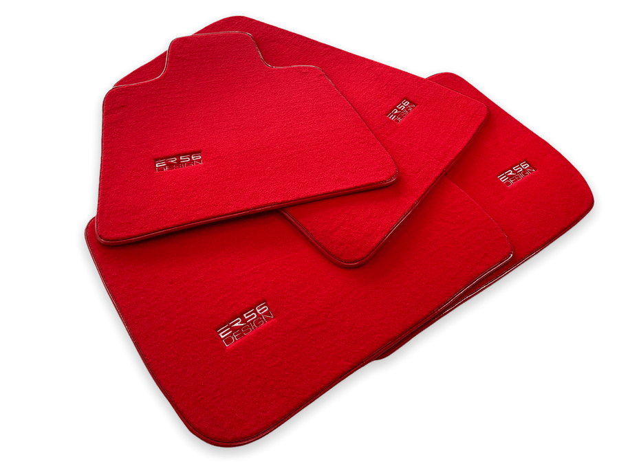 Floor Mats For Rolls Royce Ghost Series II (2021-2024) Red ER56 Design - AutoWin