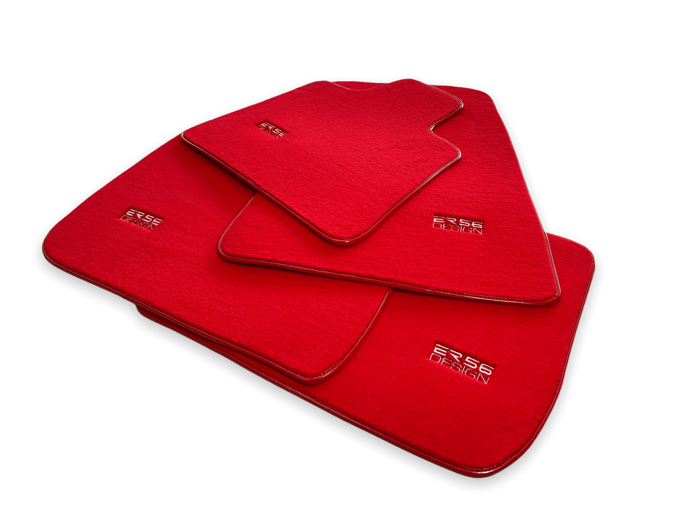 Floor Mats For Rolls Royce Shadow 1965-1977 Red ER56 Design - AutoWin