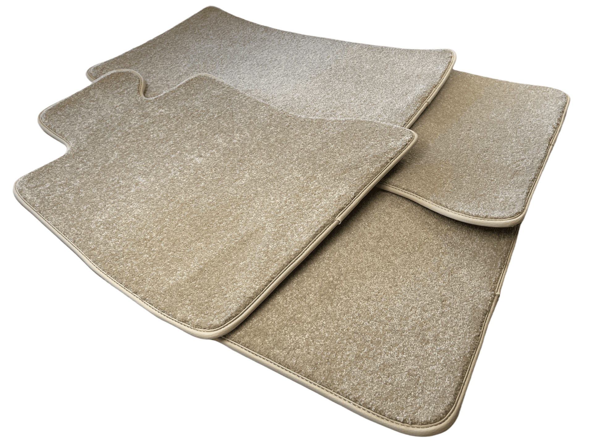 Floor Mats For Rolls Royce Wraith 2013-2023 Beige Luxury Quality - AutoWin