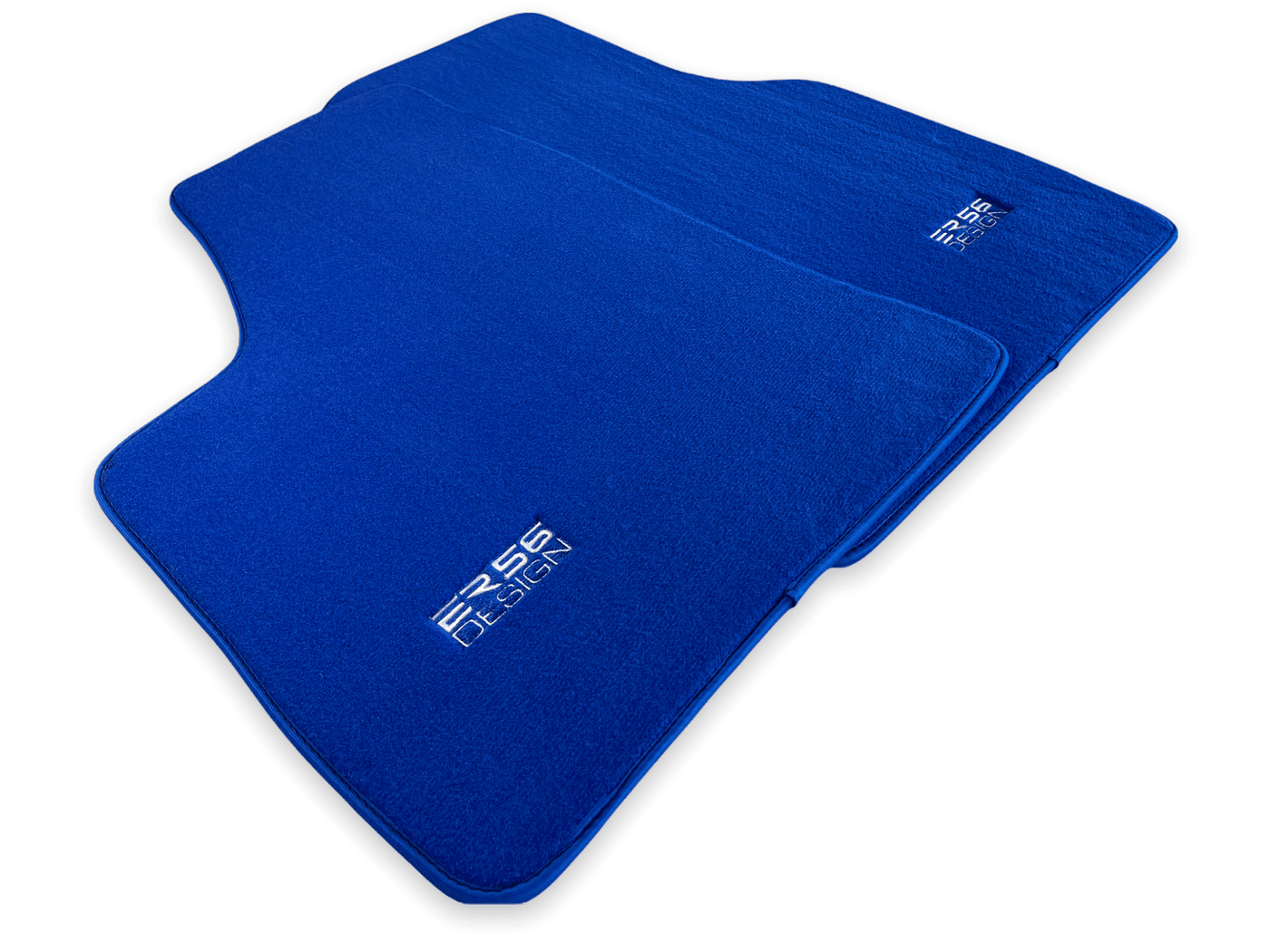 Floor Mats For Tesla Model 3 Blue Tailored Carpets ER56 Design - AutoWin