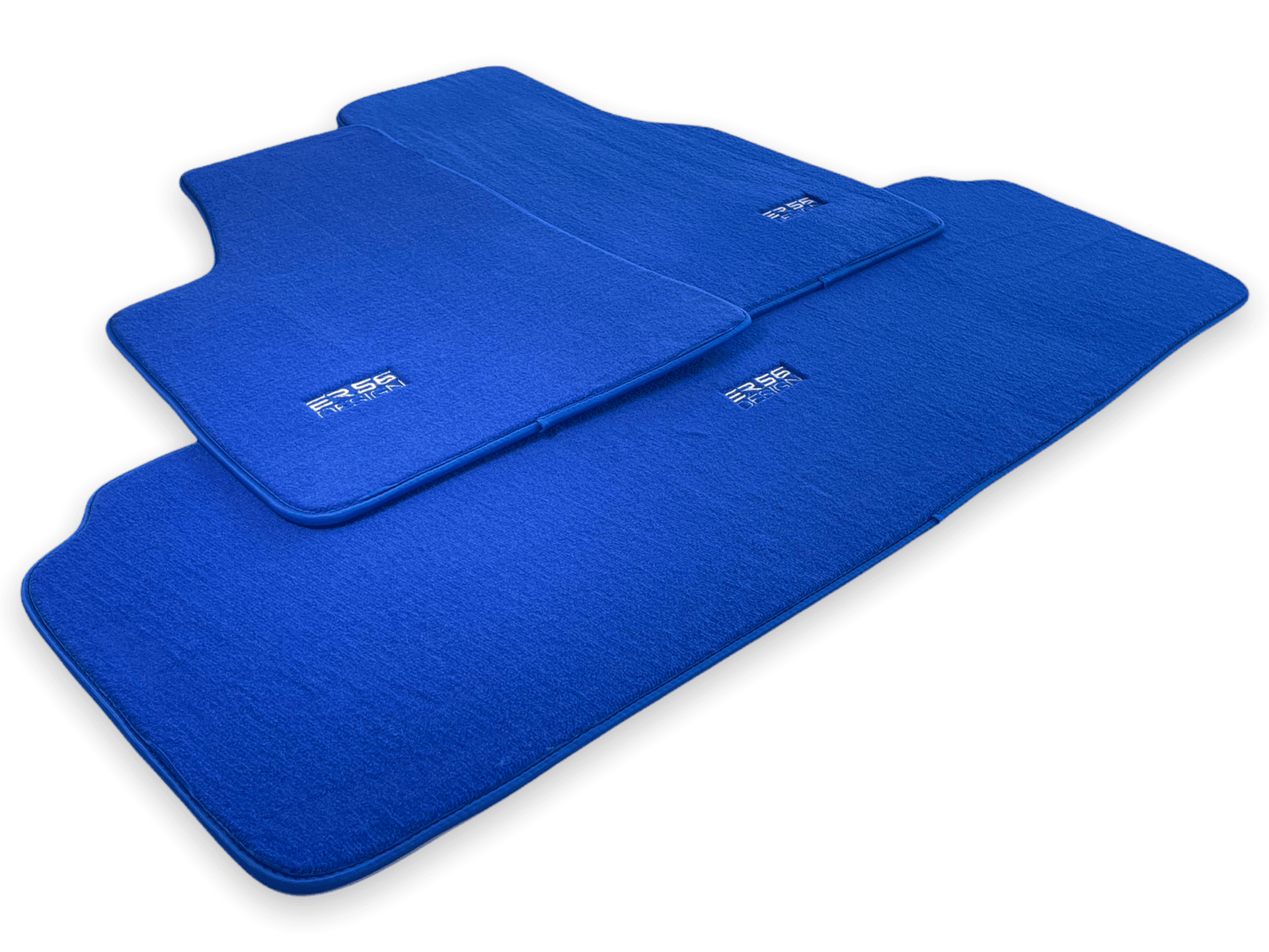 Floor Mats For Tesla Model Y Blue Tailored Carpets ER56 Design - AutoWin