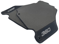 Gray Floor Mats For Ferrari 360 Modena 1999-2005 With Carbon Fiber Leather - AutoWin