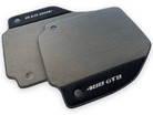 Gray Floor Mats For Ferrari 488 GTB 2015-2022 Carpets With Alcantara Leather - AutoWin