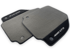 Gray Floor Mats For Ferrari 488 GTB 2015-2022 Carpets With Alcantara Leather - AutoWin