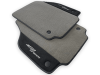 Gray Floor Mats For Ferrari 488 Spider 2015-2022 Alcantara Leather - AutoWin