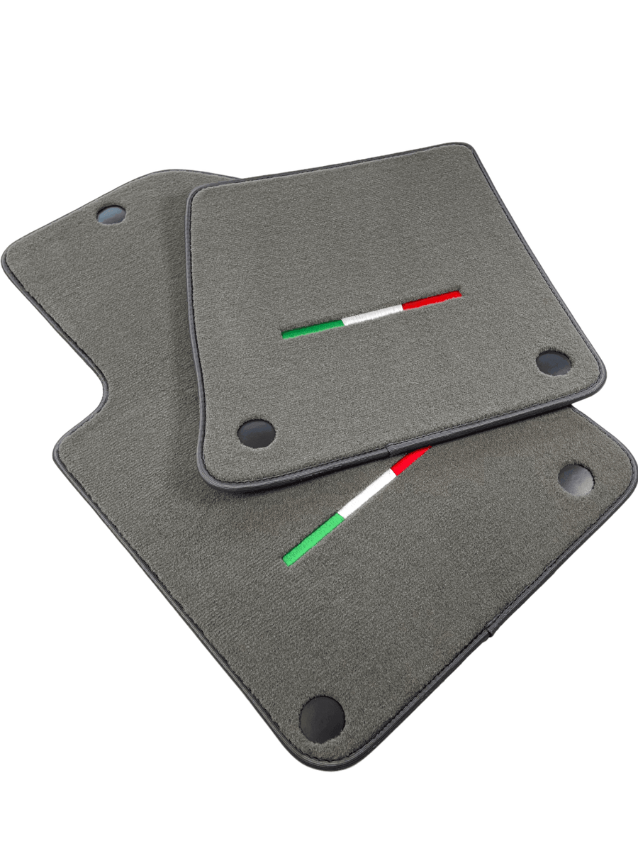 Gray Floor Mats For Ferrari 599 Coupe 2006-2012 Italian Edition - AutoWin