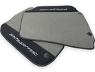 Gray Floor Mats For Ferrari 812 Superfast With Alcantara Leather - AutoWin