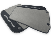 Gray Floor Mats For Ferrari 812 Superfast With Alcantara Leather - AutoWin