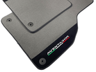 Gray Floor Mats for Lamborghini Aventador With Alcantara Leather - AutoWin