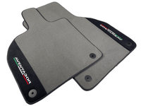Gray Floor Mats for Lamborghini Aventador With Alcantara Leather - AutoWin