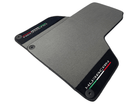 Gray Floor Mats for Lamborghini Huracan With Alcantara Leather - AutoWin