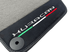 Gray Floor Mats for Lamborghini Huracan With Alcantara Leather - AutoWin