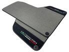 Gray Floor Mats for Lamborghini Huracan With Alcantara Leather - AutoWin