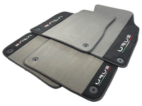 Gray Floor Mats For Lamborghini Urus With Alcantara Leather - AutoWin
