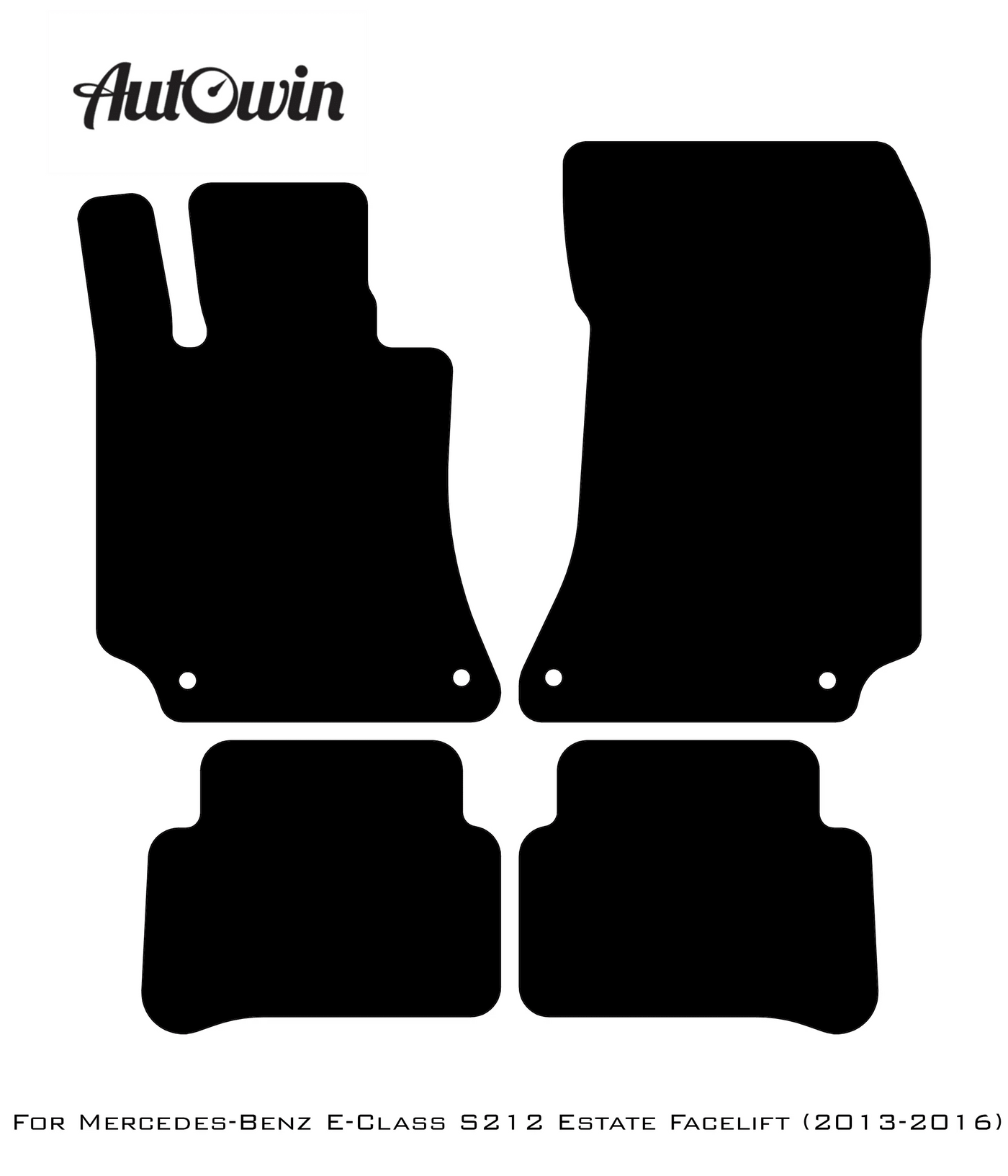 Gray Floor Mats For Mercedes Benz E-Class S212 Estate Facelift (2013-2016) | Limited Edition - AutoWin