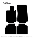 Gray Floor Mats For Mercedes Benz S-Class W220 (1998-2005) Long Wheelbase | Limited Edition - AutoWin