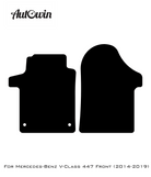 Gray Floor Mats For Mercedes Benz V-Class 447 Front (2014-2019) | Limited Edition - AutoWin