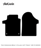 Gray Floor Mats For Mercedes Benz V-Class 447 Front (2019-2023) | Limited Edition - AutoWin