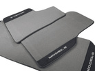 Gray Floor Mats For Tesla Model S With Alcantara Leather - AutoWin