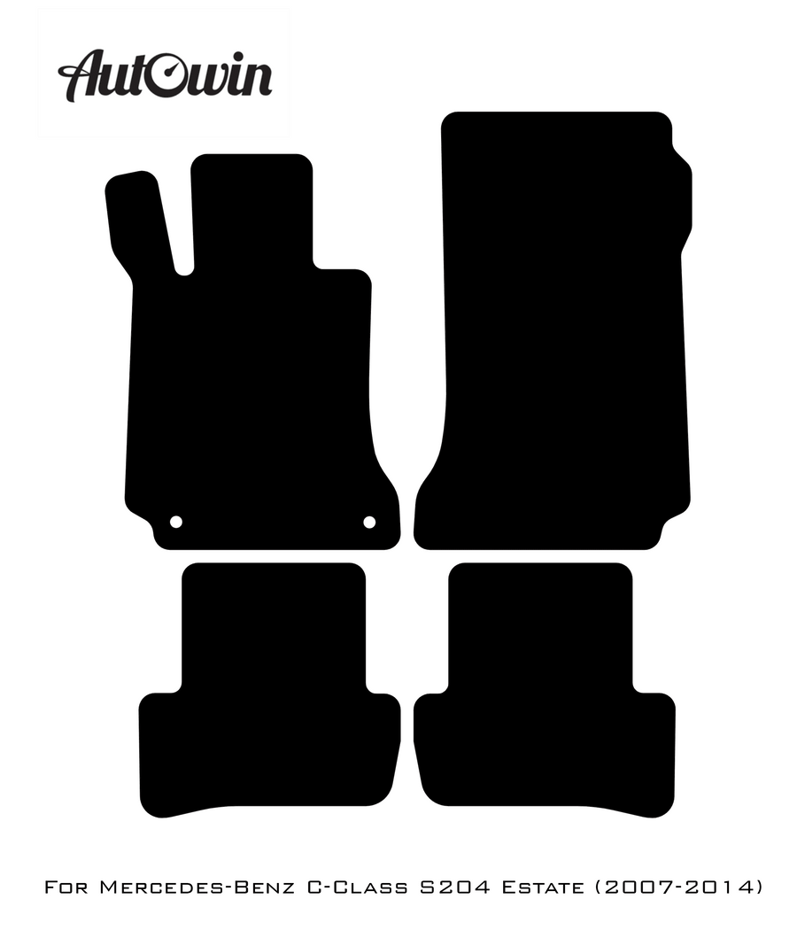 Gray Luxury Floor Mats For Mercedes Benz C-Class S204 Estate (2007-2014) | ER56 Design - AutoWin