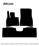Gray Luxury Floor Mats For Mercedes Benz EQS-Class X296 (2022-2023) | ER56 Design - AutoWin