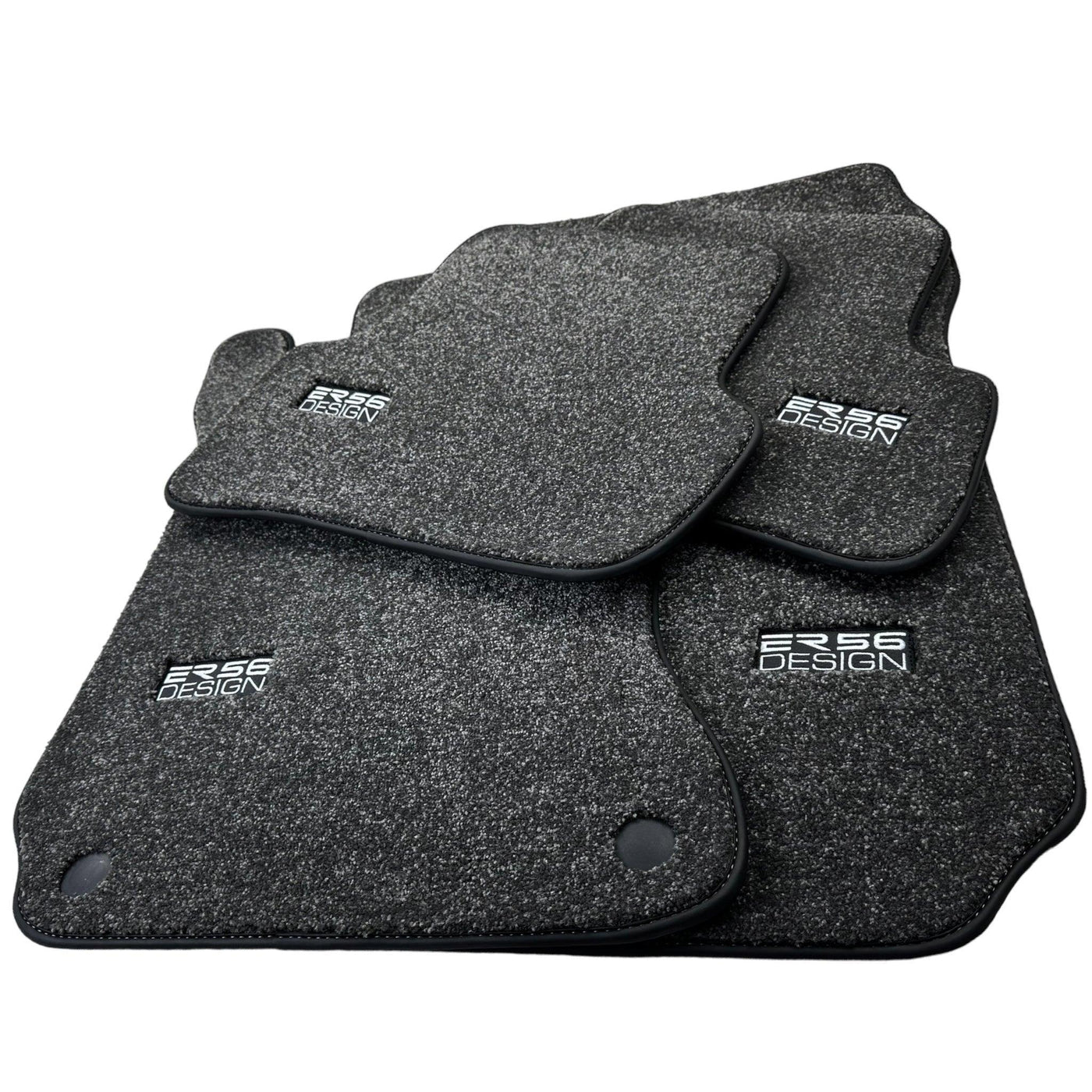 Gray Luxury Floor Mats For Mercedes Benz S-Class W126 (1979-1991) | ER56 Design - AutoWin