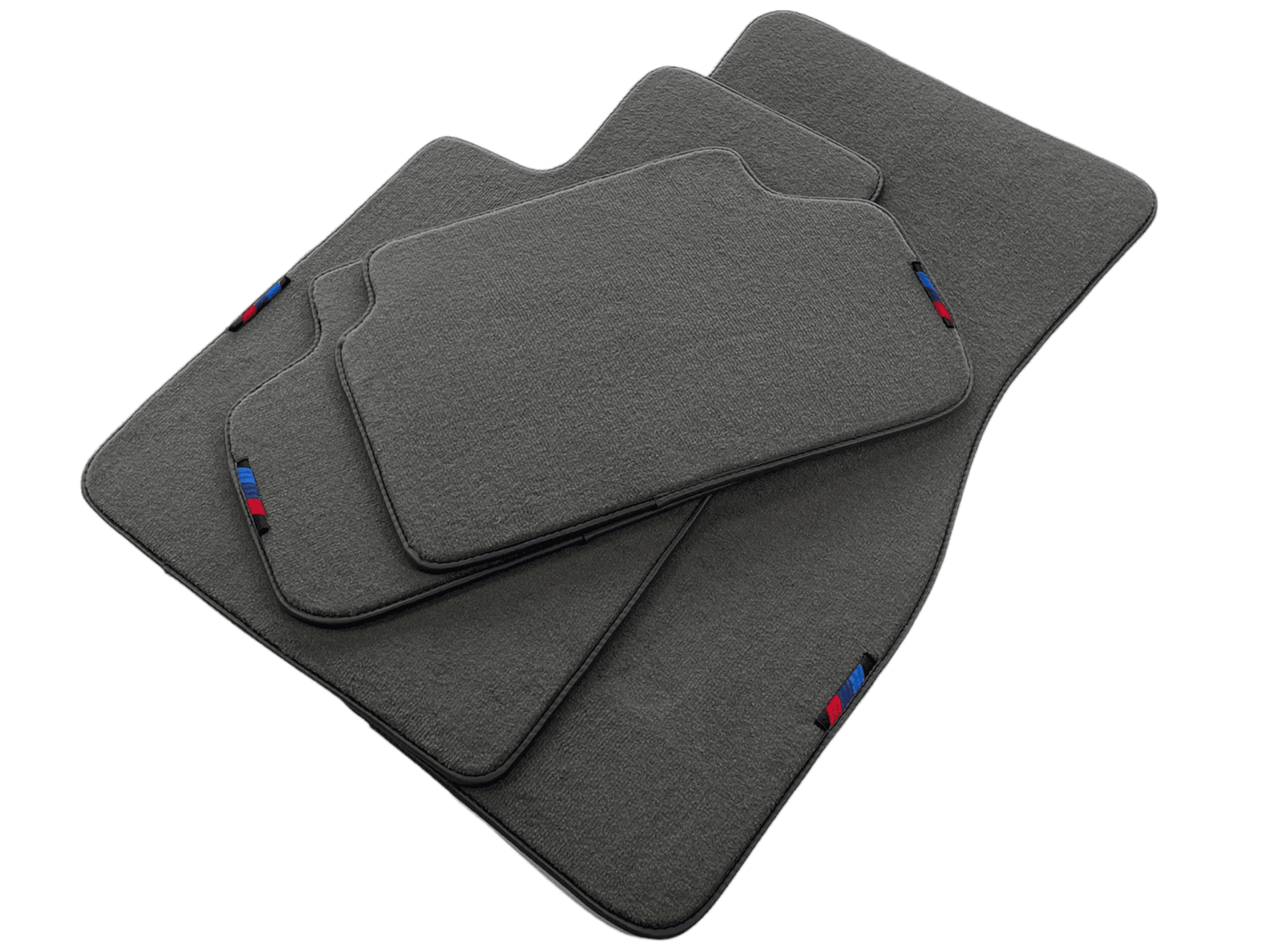 Gray Red Floor Mats For BMW 3 Series E90 With M Package AutoWin Brand - AutoWin