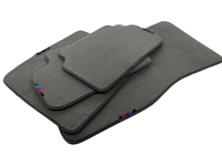 Gray Red Floor Mats For BMW 3 Series E90 With M Package AutoWin Brand - AutoWin